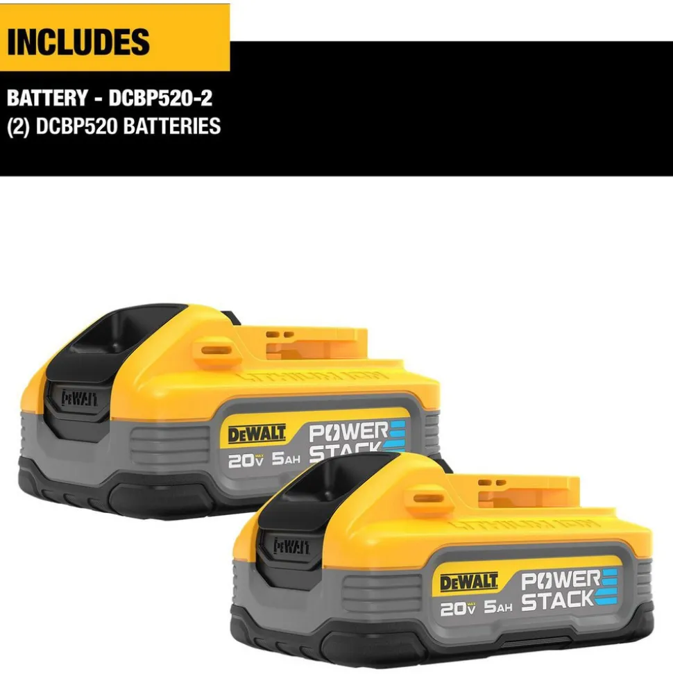 20V MAX XR®5Ah Battery, 2-Pack