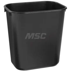 Wastebasket, Small, 13 Qt, Black