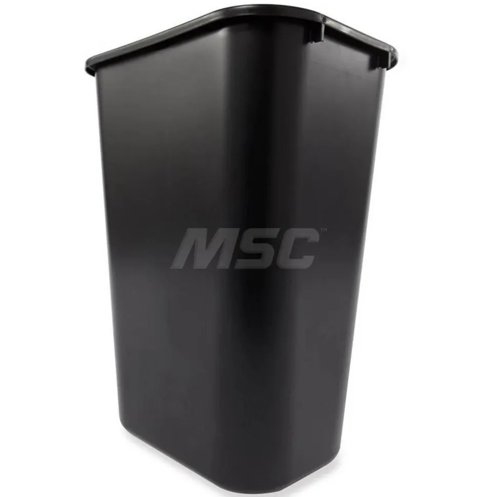Wastebasket Trash Container, 41 Qt, Black