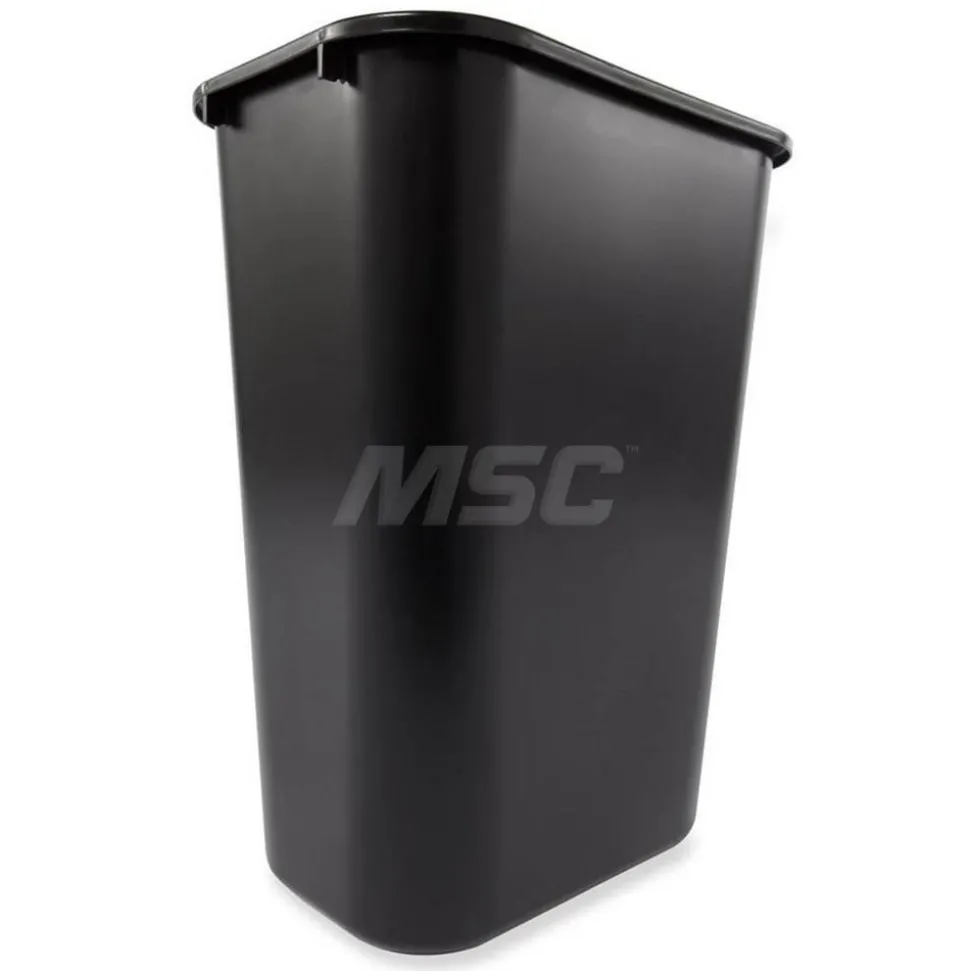 Wastebasket Trash Container, 41 Qt, Black