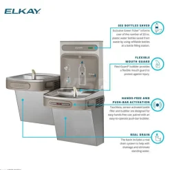 Water Cooler & Fountain: 8.0 GPH Cooling Capacity