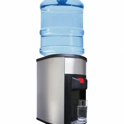 Water Dispensers; Type: Hot Water Dispenser; Hot/Cold Water Dispenser; Style: Countertop Bottled Water Dispenser; Wattage: 543; Hot Water Temperature: 185; Cold Water Temperature: 39; Capacity: 2.5 L; Amperage Rating: 1.3 A; Style: Countertop Bottled Water Dispenser; Type: Hot Water Dispenser