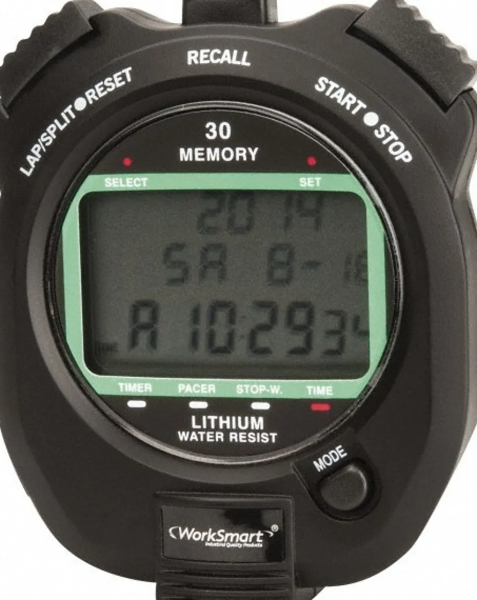 Water & Shock Resistant Digital Stopwatch