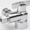 Water Supply Stops; Type: Water; Style: 1/4 Turn Ball Valve Design; Inlet Connection Type: FIP; Outlet Connection Type: Compression; Outlet Type: Compression; Body Finish: Polished Chrome; Material: Chrome Plated Brass; Finish/Coating: Polished Chrome; Maximum Working Pressure (psi): 125; 125.0 psi
