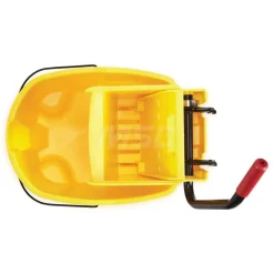 WaveBrake 35 Qt Side-Press Mop Bucket & Wringer Combo on Wheels, Yellow