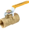 2-Way Manual Ball Valve: 1/2" Pipe, Full Port