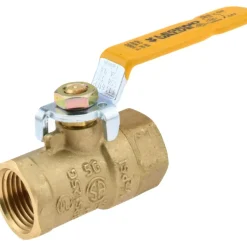 2-Way Manual Ball Valve: 1/2" Pipe, Full Port