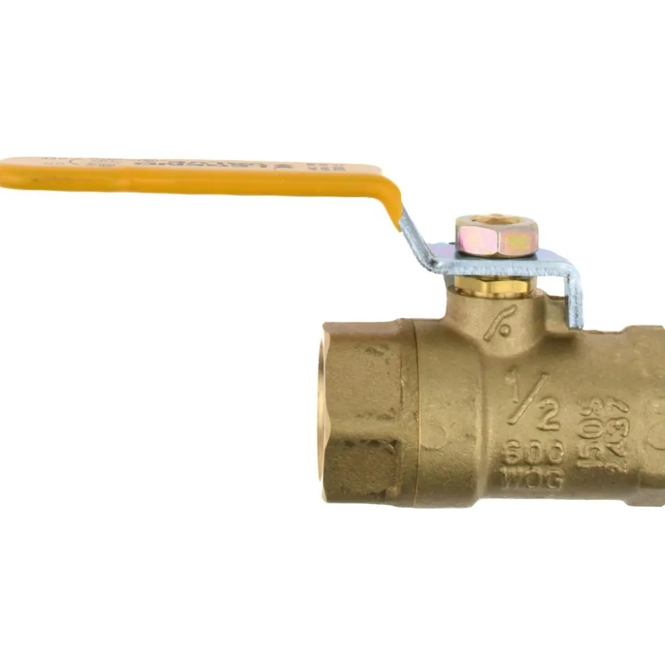 2-Way Manual Ball Valve: 1/2" Pipe, Full Port