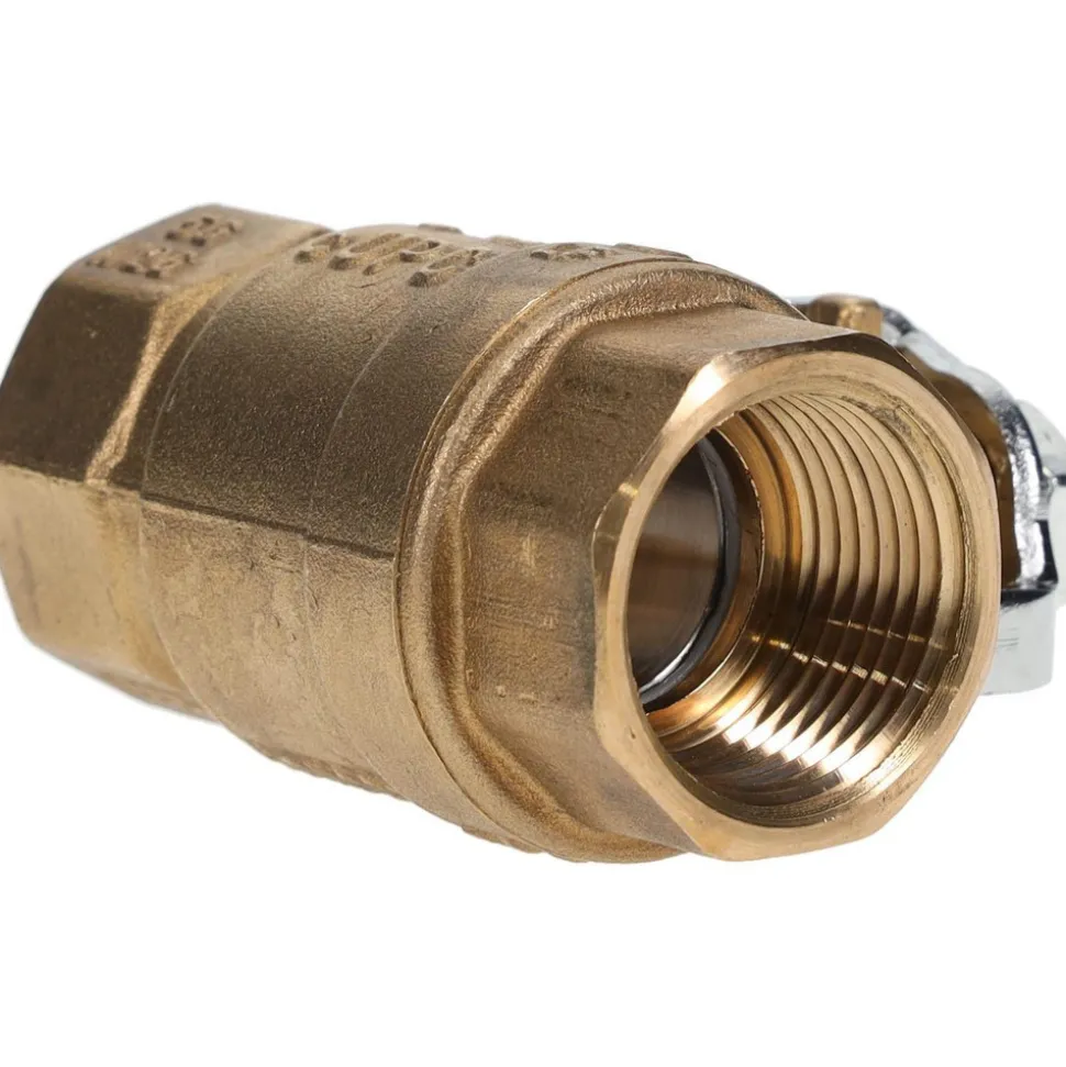 2-Way Manual Ball Valve: 3/4" Pipe, Full Port