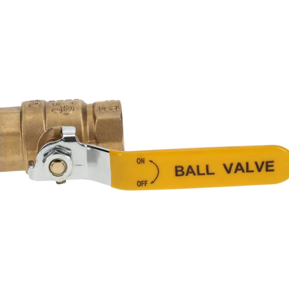 2-Way Manual Ball Valve: 3/4" Pipe, Full Port