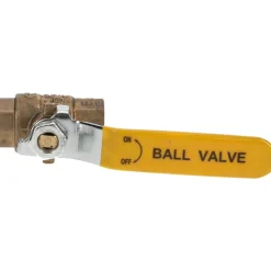 2-Way Manual Ball Valve: 3/8" Pipe, Full Port