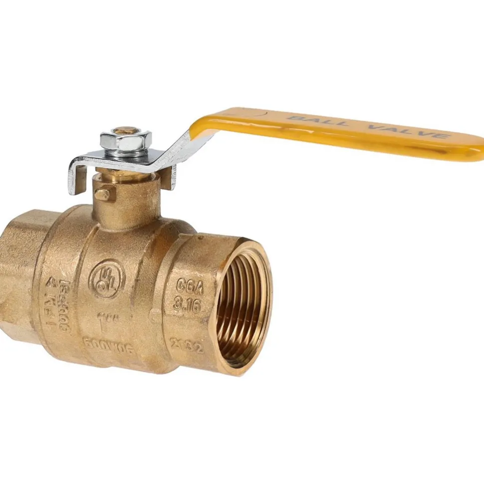 2-Way Manual Ball Valve: 1" Pipe, Full Port