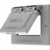 Weatherproof Box Covers; Electrical Box Shape: Rectangle; Number Of Outlets: 1; Resistance Features: Weather-Resistant; Housing Material: Zinc; Overall Length: 4.5600 in; Recommended Environment: Wet Location; Overall Width: 2.8200 in; Housing Color: Gray; Overall Length (Decimal Inch): 4.5600 in