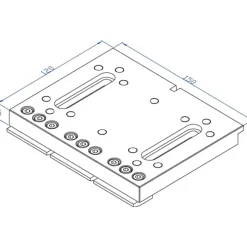 WEDM Vises: Compatible Workpiece Shape: Rectangle, Square; Maximum Clamping Width (mm): 150.00; Maximum Workpiece Weight (kg): 20.00; Tightening Torque (Nm): 10.00