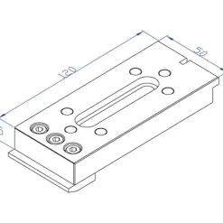 WEDM Vises: Compatible Workpiece Shape: Rectangle, Square; Maximum Clamping Width (mm): 115.00; Maximum Workpiece Weight (kg): 20.00; Tightening Torque (Nm): 10.00