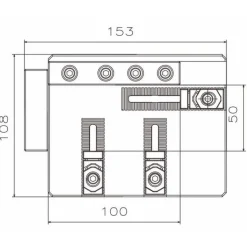 WEDM Vises: Compatible Workpiece Shape: Rectangle, Square; Maximum Clamping Width (mm): 100.00; Maximum Workpiece Weight (kg): 15.00; Tightening Torque (Nm): 10.00