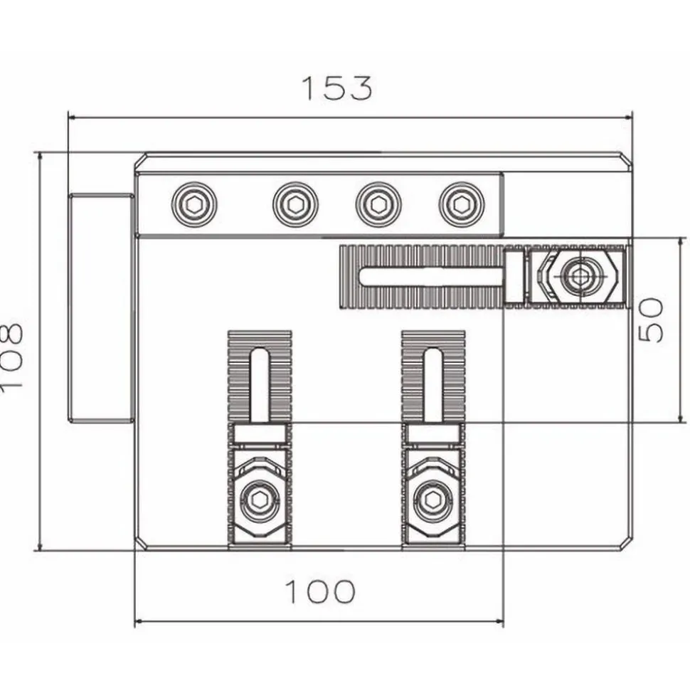 WEDM Vises: Compatible Workpiece Shape: Rectangle, Square; Maximum Clamping Width (mm): 100.00; Maximum Workpiece Weight (kg): 15.00; Tightening Torque (Nm): 10.00
