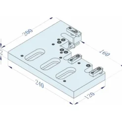 WEDM Vises: Compatible Workpiece Shape: Rectangle, Square; Maximum Clamping Width (mm): 100.00; Maximum Workpiece Weight (kg): 10.00; Tightening Torque (Nm): 10.00
