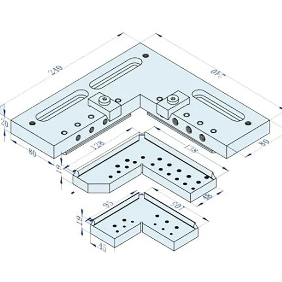 WEDM Vises: Compatible Workpiece Shape: Rectangle, Square; Maximum Clamping Width (mm): 100.00; Maximum Workpiece Weight (kg): 12.00; Tightening Torque (Nm): 7.00