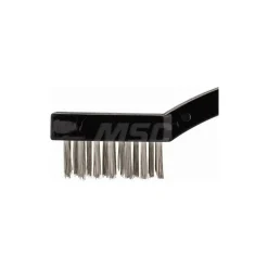 Welder Brush: 3 Row, 7 Column, Stainless Steel