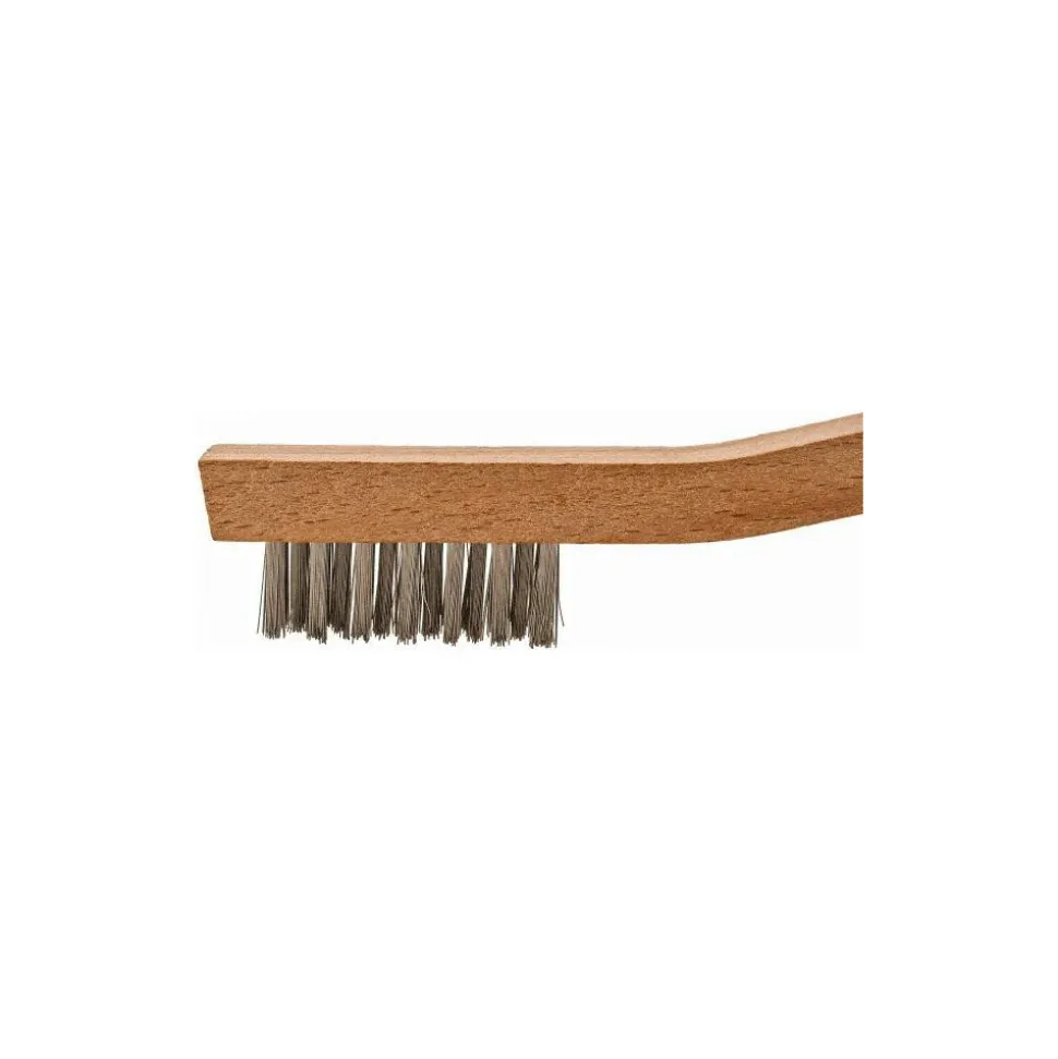 Welder Brush: 3 Row, 7 Column, Stainless Steel