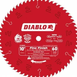 Wet & Dry Cut Saw Blade: 10" Dia, 5/8" Arbor Hole, 0.098" Kerf Width, 60 Teeth