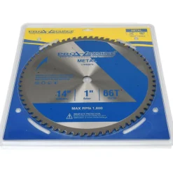 Wet & Dry Cut Saw Blade: 14" Dia, 1" Arbor Hole, 0.0906" Kerf Width, 66 Teeth