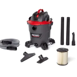 Wet/Dry Vacuum: Electric, 12.0 gal, 5.0 hp