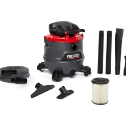 Wet/Dry Vacuum: Electric, 16.0 gal, 6.5 hp, 12 Amp
