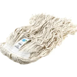 Wet Mop Cut: Clamp Jaw, X-Large, White Mop, Cotton