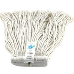 Wet Mop Cut: Screw On, Large, White Mop, Cotton