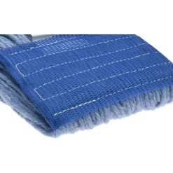 Wet Mop Loop: Clamp Jaw, Large, Blue Mop, Blended Fiber