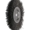 Wheel Brush: 6" Wheel Dia, 3/4" Face Width, 0.0140" Wire Dia, Crimped