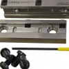 6" Wide Steel 2-Jaw Quick Change Jaw System Vise Jaw Set