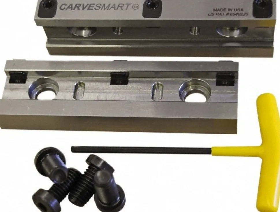 6" Wide Steel 2-Jaw Quick Change Jaw System Vise Jaw Set