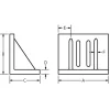 10" Wide x 6" Deep x 8" High Cast Iron Machined Angle Plate