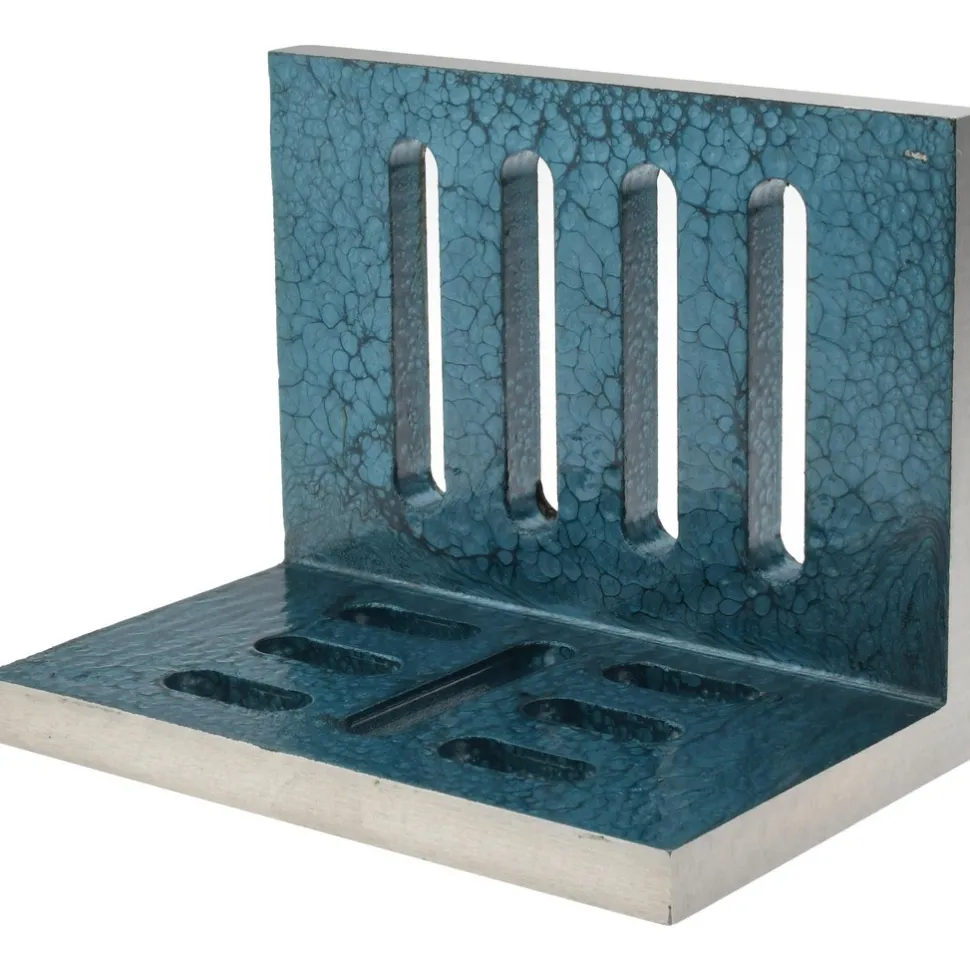 8" Wide x 5" Deep x 6" High Cast Iron Partially Machined Angle Plate