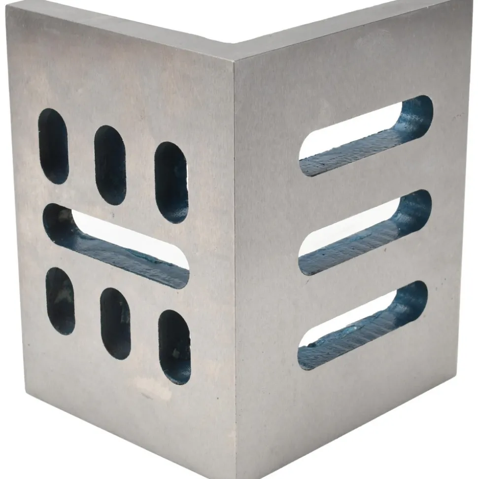 6" Wide x 4-1/2" Deep x 5" High Cast Iron Partially Machined Angle Plate