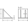 8" Wide x 8" Deep x 8" High Cast Iron Precision-Ground Angle Plate