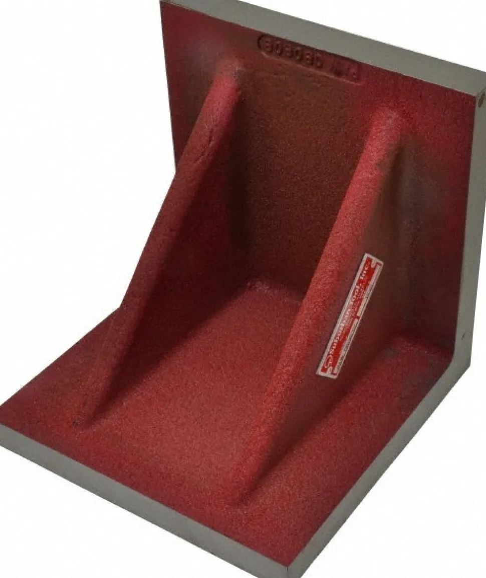8" Wide x 8" Deep x 8" High Cast Iron Precision-Ground Angle Plate