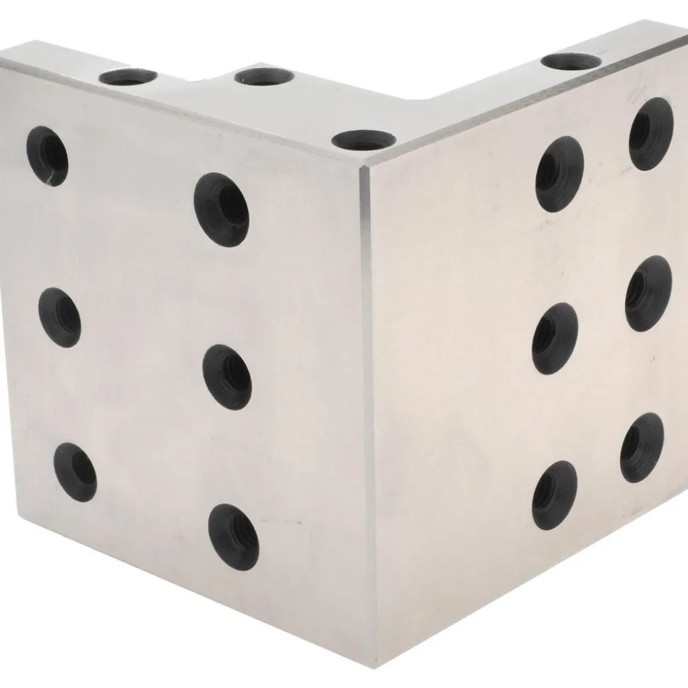 4" Wide x 4" Deep x 4" High Steel Precision-Ground Angle Plate