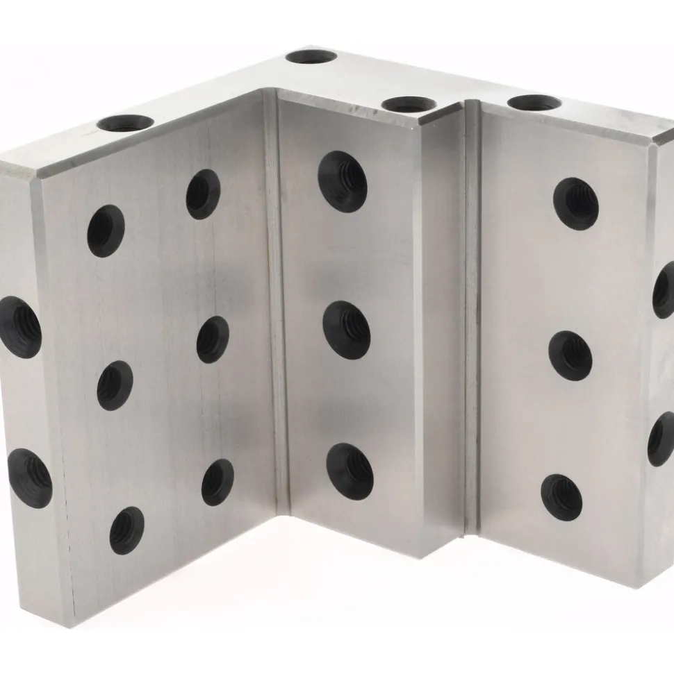 4" Wide x 4" Deep x 4" High Steel Precision-Ground Angle Plate