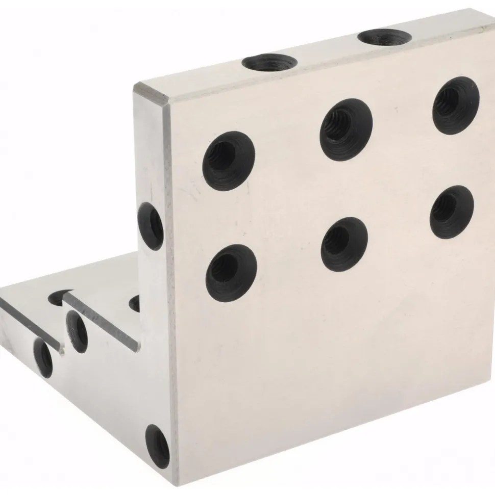 4" Wide x 4" Deep x 4" High Steel Precision-Ground Angle Plate