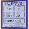 6" Wide x 25" Long x 0.025" Thick, Spring Steel Sheet