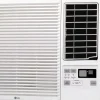 Window with Electric Heat Air Conditioner: 7600 BTU, 115V, 6.3A