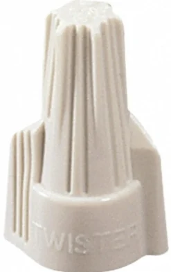 Wing Twist-On Wire Connector: Tan, Flame-Retardant, 3 AWG