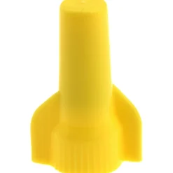 Wing Twist-On Wire Connector: Yellow, Corrosion-Resistant, Flame-Retardant, 2 AWG