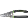 Wire & Cable Strippers: Type: Manual Fixed Hole Stripper Cutter & Crimper with Spring & Lock