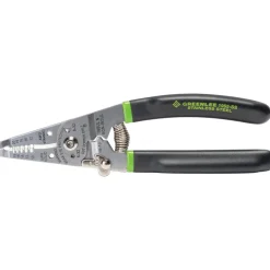 Wire & Cable Strippers: Type: Manual Fixed Hole Stripper Cutter & Crimper with Spring & Lock
