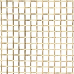 Wire Cloth: 30 Wire Gauge, 0.014" Wire Dia, Brass